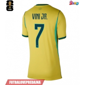 Lacne Ženy Futbalové dres Brazília Vinicius Junior #7 MS 2026 Krátky Rukáv - Domáci